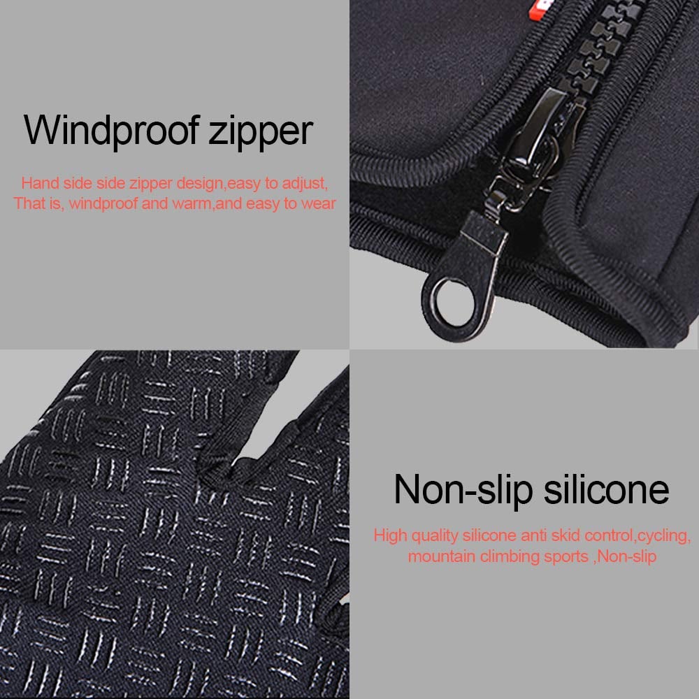 Winter Men's & Women's Touchscreen Waterproof Windproof Cycling Gloves
