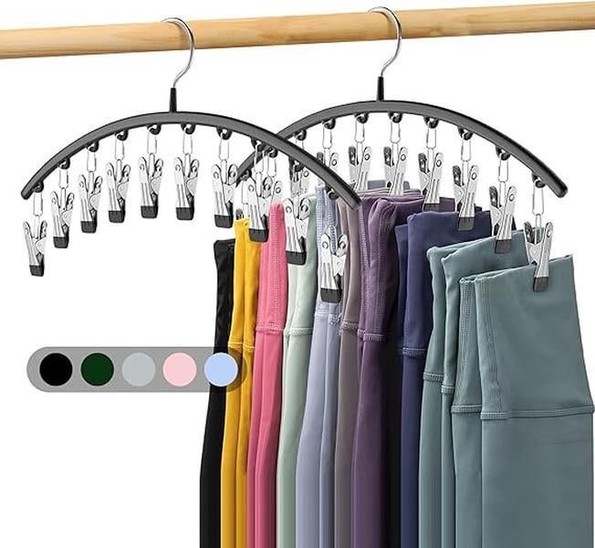 ☀️2025 Hot Sale 49% OFF-🐾Curved Design Hanger with 10 Clips