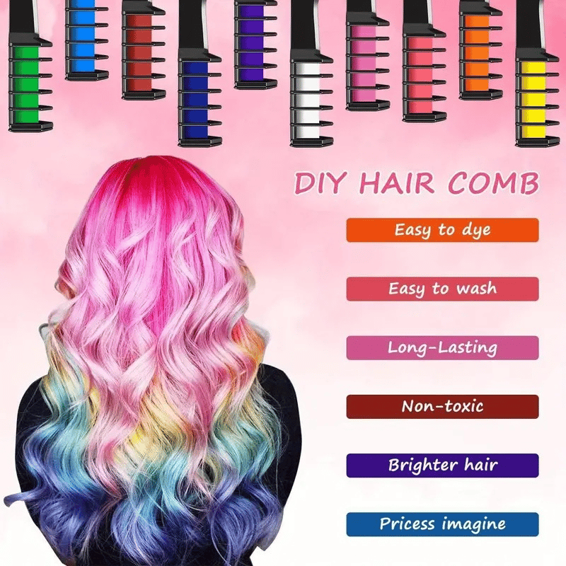 😍Last Day Promotion 49% OFF - Hair Dye Comb🌈10 PCS