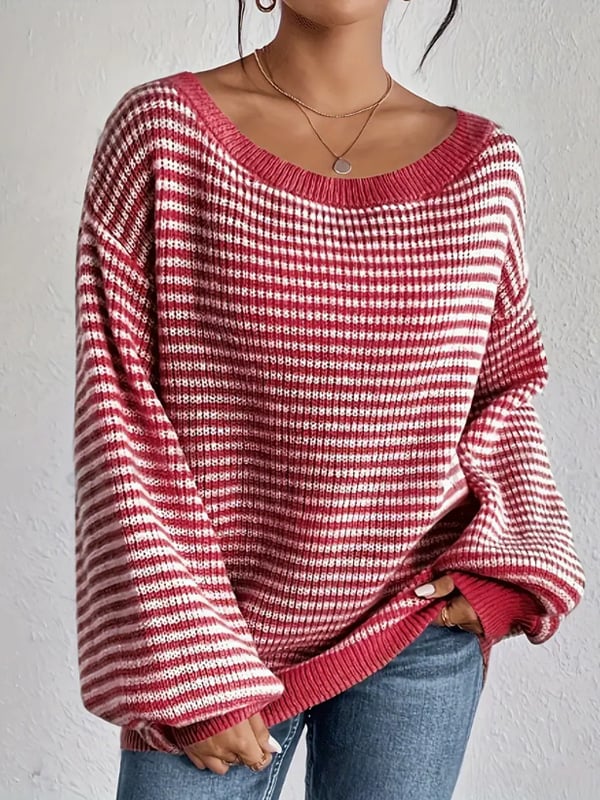 ❤️Women's Striped Drop Shoulder Sweater (Buy 2 Free Shipping)❤️