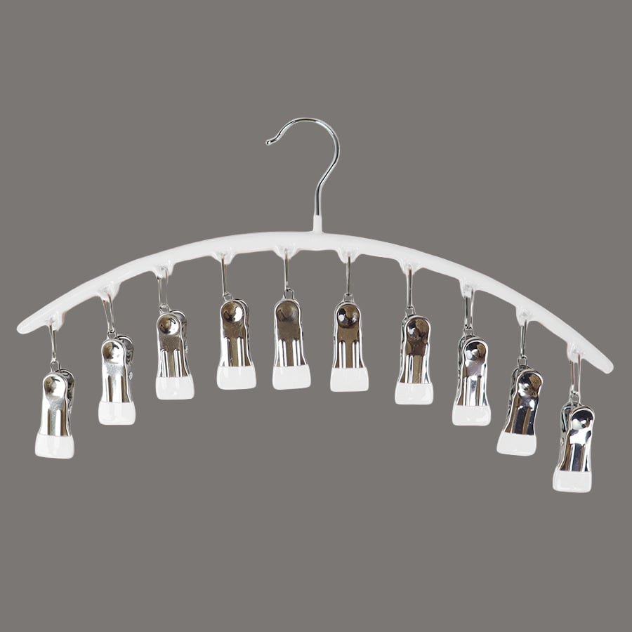 ☀️2025 Hot Sale 49% OFF-🐾Curved Design Hanger with 10 Clips