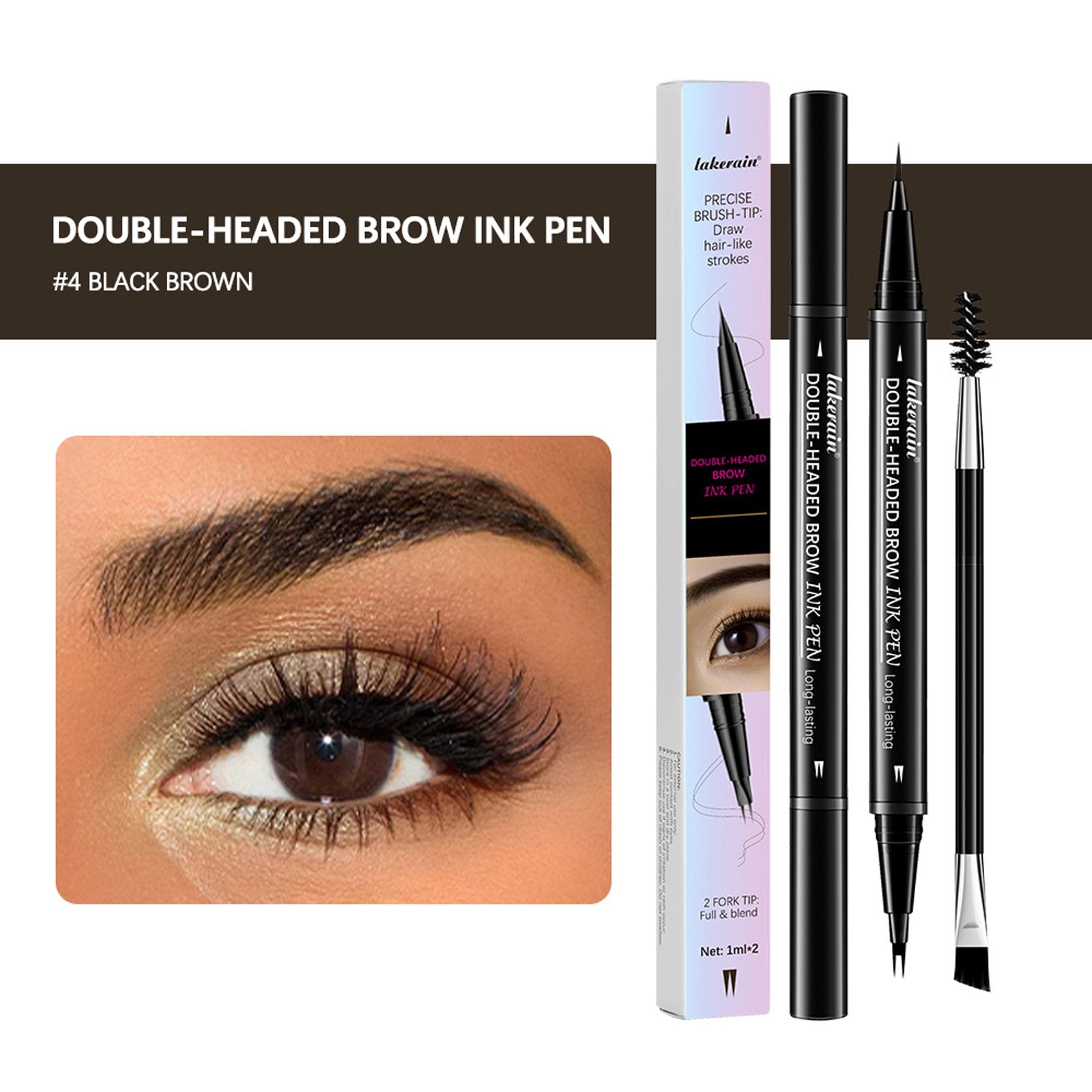 💖 Achieve Perfect Brows Instantly-49% OFF-✨2-in-1 Dual-Ended Eyebrow Pen