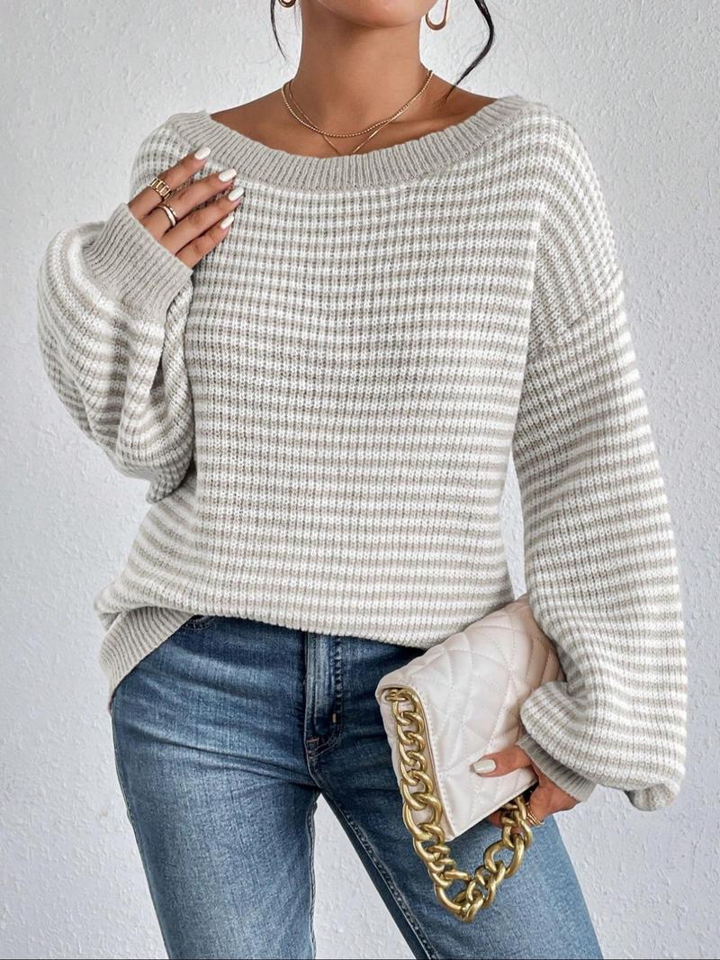 ❤️Women's Striped Drop Shoulder Sweater (Buy 2 Free Shipping)❤️