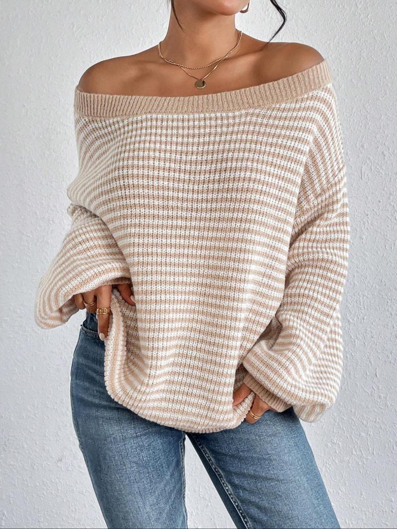 ❤️Women's Striped Drop Shoulder Sweater (Buy 2 Free Shipping)❤️