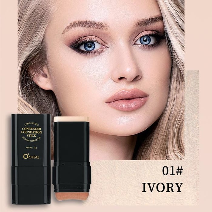 💥Dual-Ended Eraser Foundation Stick: Conceal & Highlight