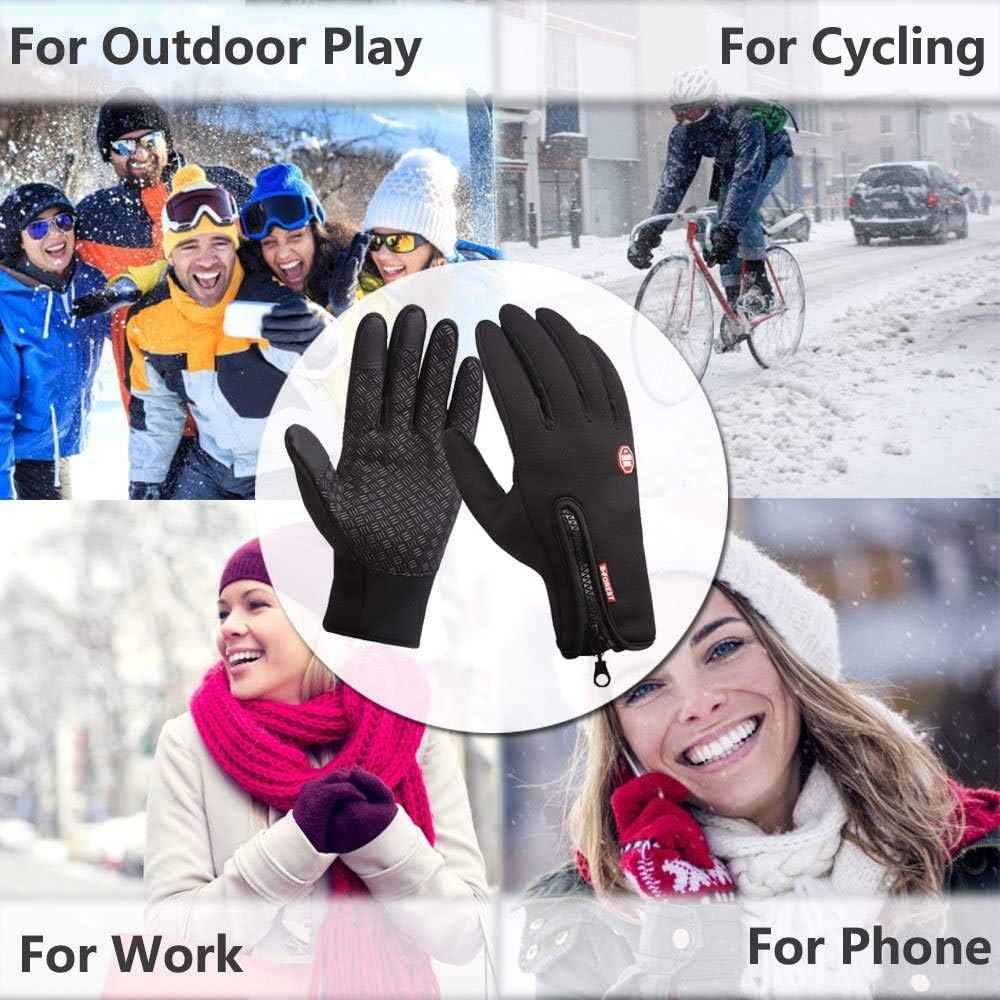Winter Men's & Women's Touchscreen Waterproof Windproof Cycling Gloves