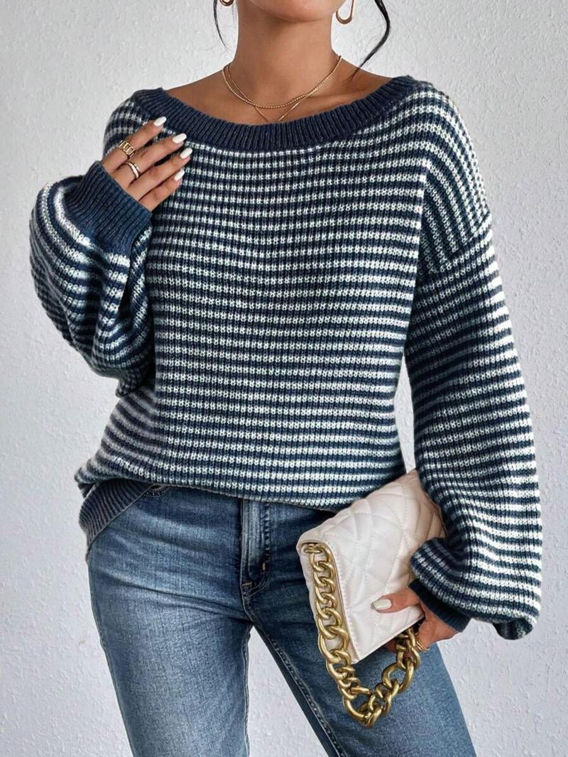❤️Women's Striped Drop Shoulder Sweater (Buy 2 Free Shipping)❤️