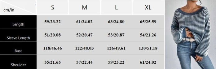 ❤️Women's Striped Drop Shoulder Sweater (Buy 2 Free Shipping)❤️