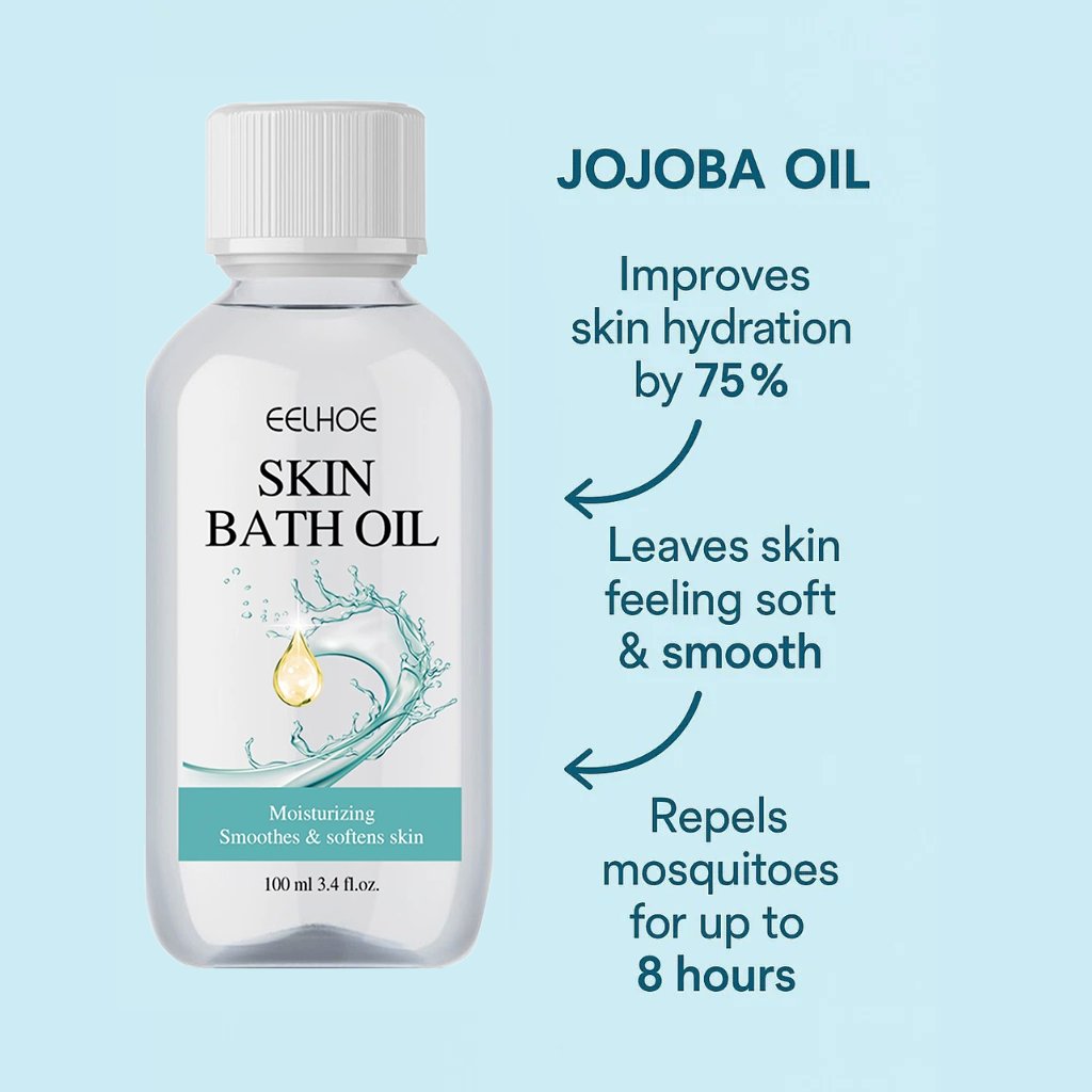 🏆#1 Best Seller ⚡⏰Silky Bath Oil + Light Mosquito Relief