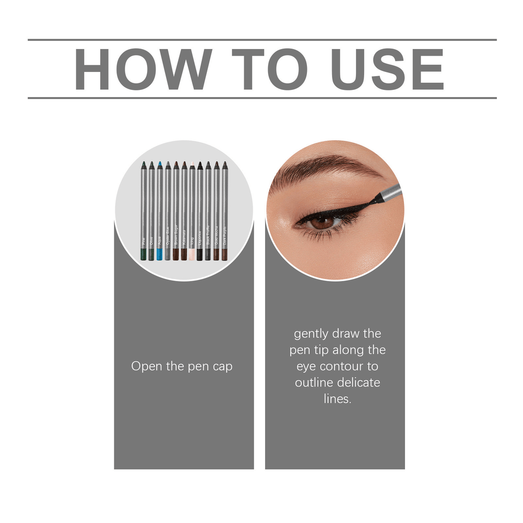 🌟 [24H Lock]1440-Minute Smudge-Proof Eyeliner| Precision Define, All-Day Stay, Transfer-Resistant Makeup Duo 🌟
