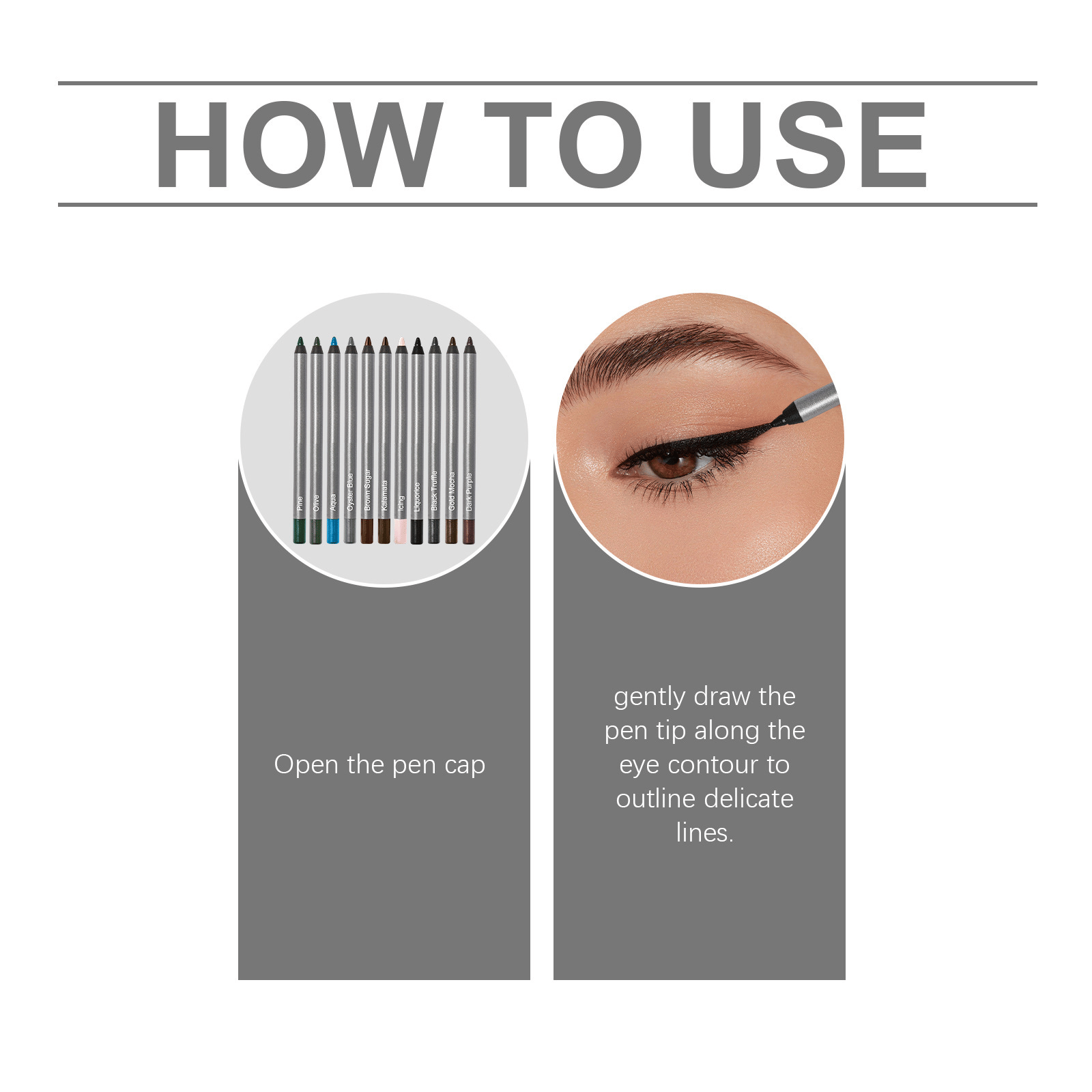 🌟 [24H Lock]1440-Minute Smudge-Proof Eyeliner| Precision Define, All-Day Stay, Transfer-Resistant Makeup Duo 🌟