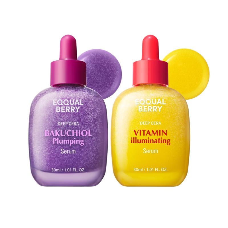 🍋Vitamin Illuminating Serum & 🍇Bakuchiol Plumping Serum