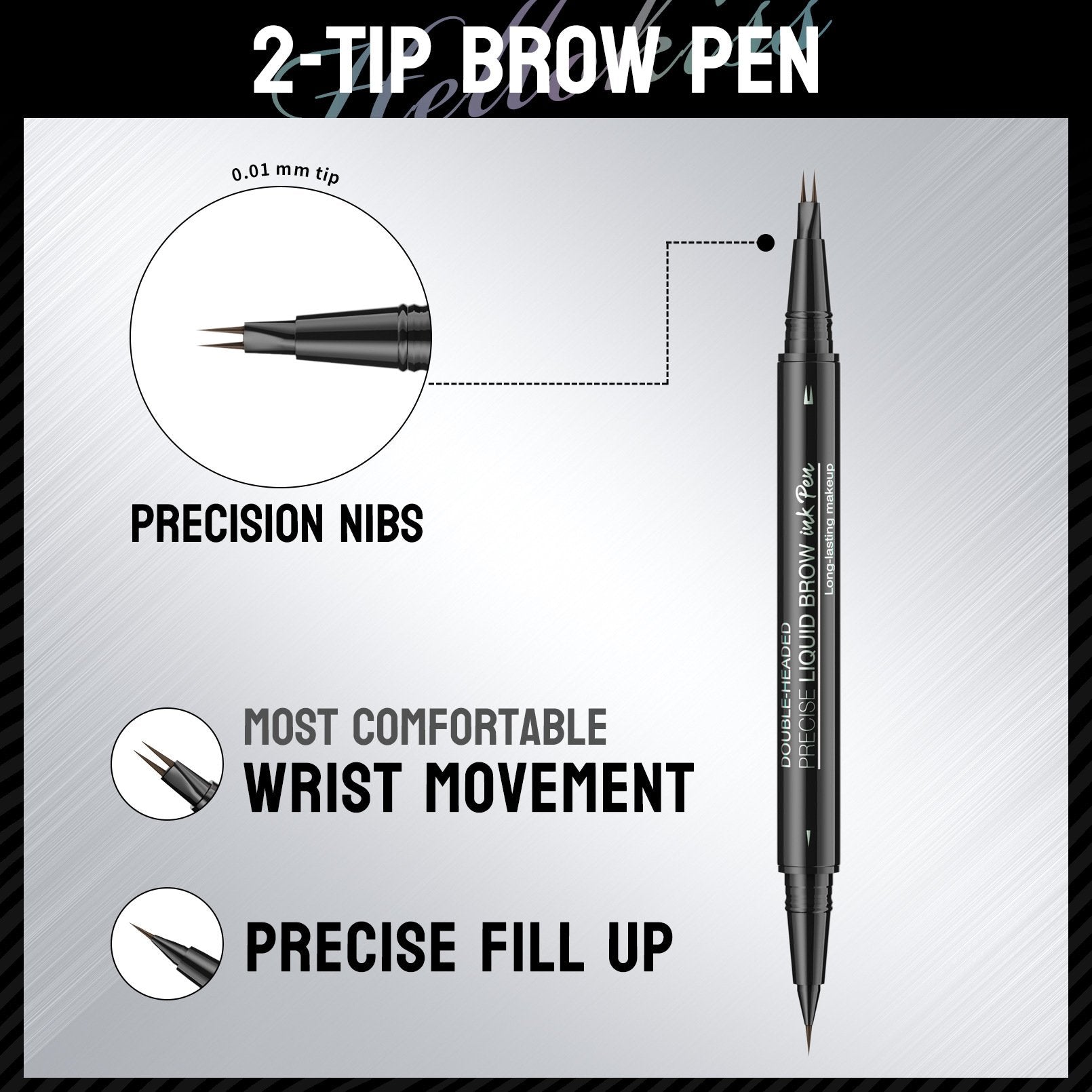 💖 Achieve Perfect Brows Instantly-49% OFF-✨2-in-1 Dual-Ended Eyebrow Pen