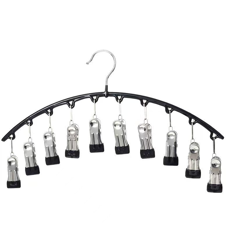 ☀️2025 Hot Sale 49% OFF-🐾Curved Design Hanger with 10 Clips