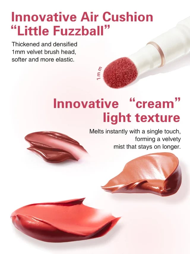 [Non-stick cup, Non-fading]Lip Powder Cream