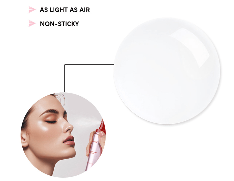 Powder Melt Glass Setting Spray - Hydrating Makeup Setting Spray for Radiant, Glass-Skin Finish