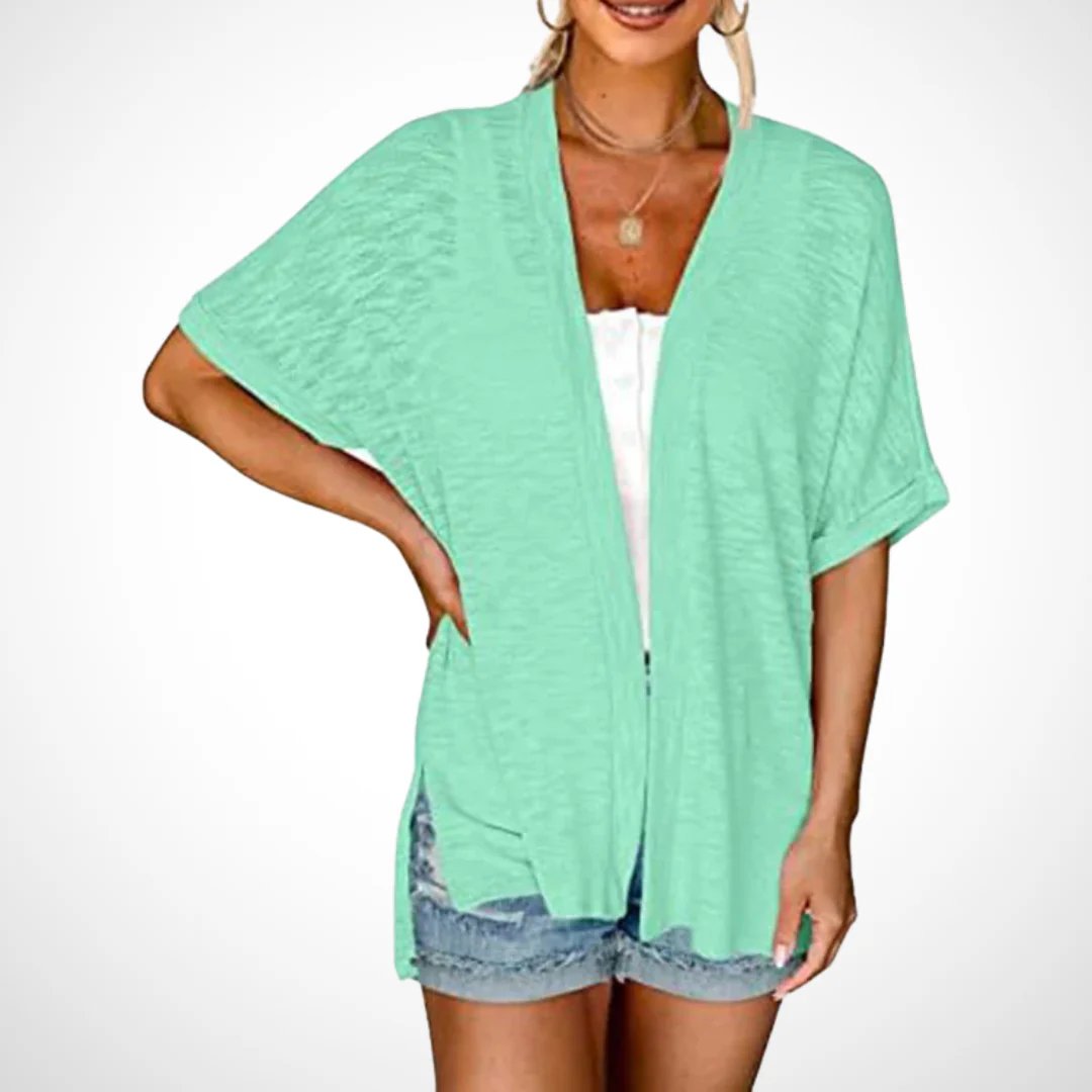 🔥LAST DAY 49% OFF🔥 - Stylish Flowy Short Sleeve Cardigan
