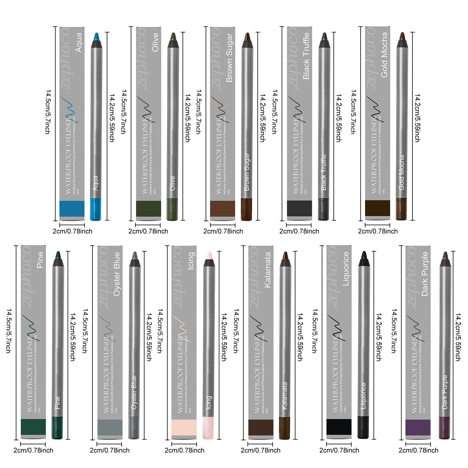 🌟 [24H Lock]1440-Minute Smudge-Proof Eyeliner| Precision Define, All-Day Stay, Transfer-Resistant Makeup Duo 🌟