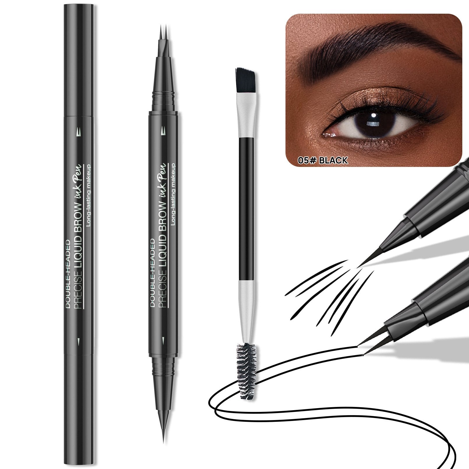 💖 Achieve Perfect Brows Instantly-49% OFF-✨2-in-1 Dual-Ended Eyebrow Pen