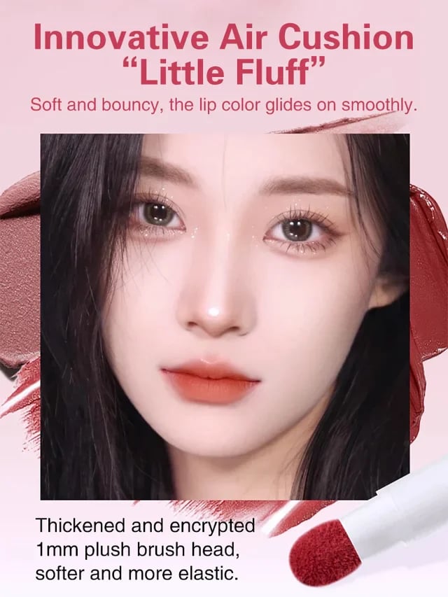 [Non-stick cup, Non-fading]Lip Powder Cream