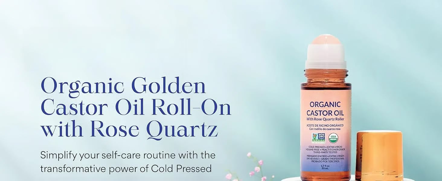🌿 Refresh & Revive - 49% OFF - ✨ Organic Castor Oil Roll-On - For Radiant Skin, Lush Hair & Relaxation