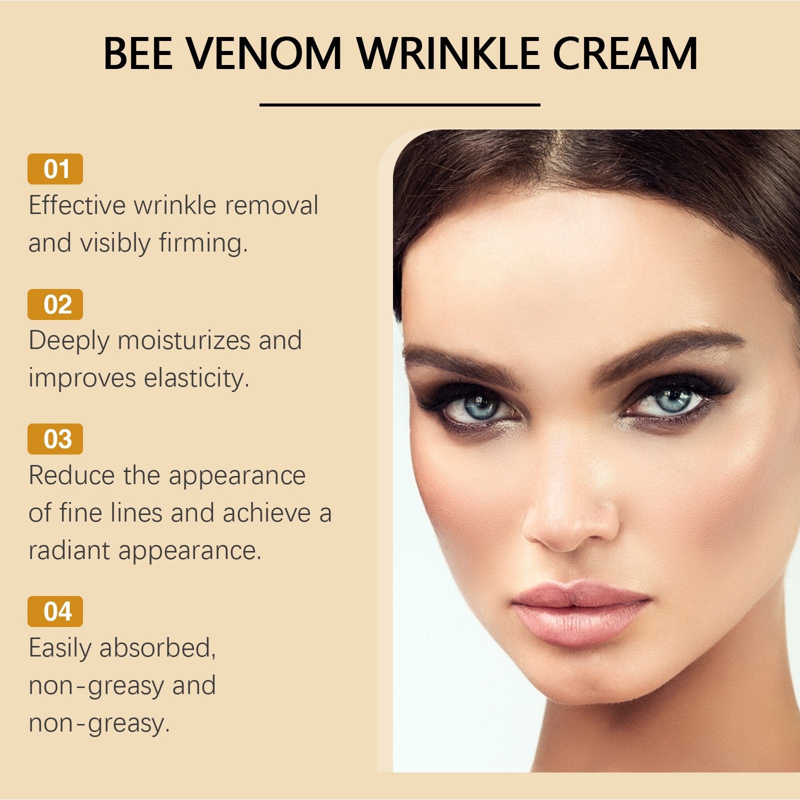 ✨ Smooth Wrinkles Without Botox – 49% OFF – 🌿 Bee Venom Wrinkle Removal Cream – Lift, Firm & Rejuvenate 💖
