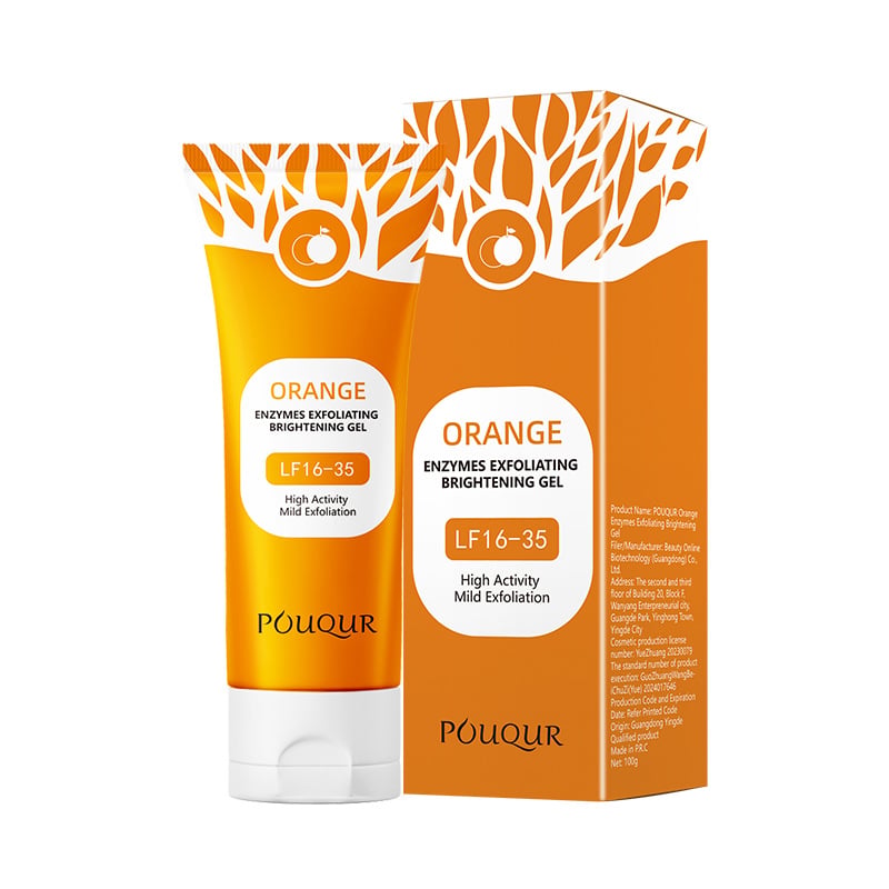 🍊Orange Scented Exfoliator Clear Gel Gentle Exfoliation Exfoliating Gel