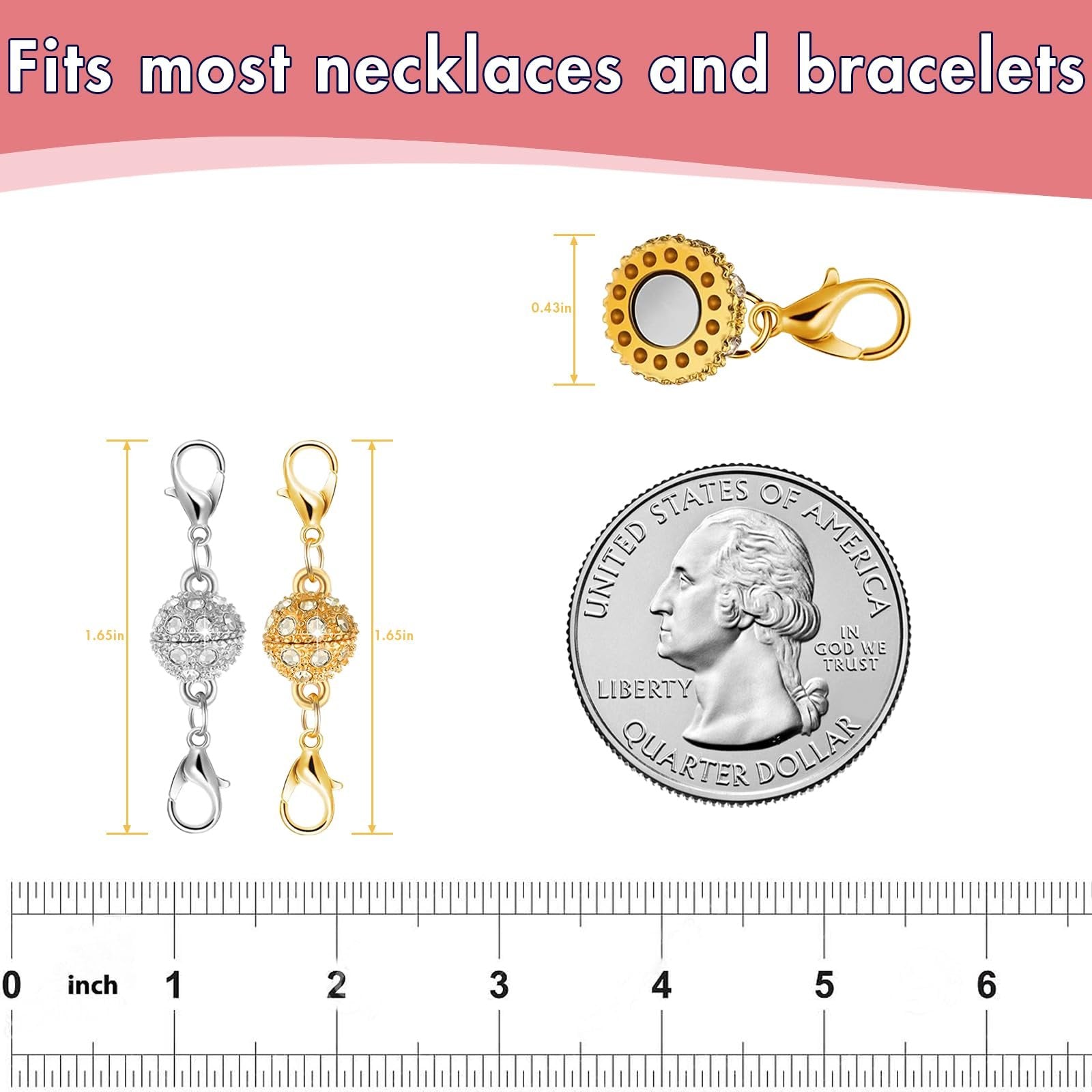 🔥LAST DAY 49% OFF🔥Magnetic Necklace Clasps and Closures