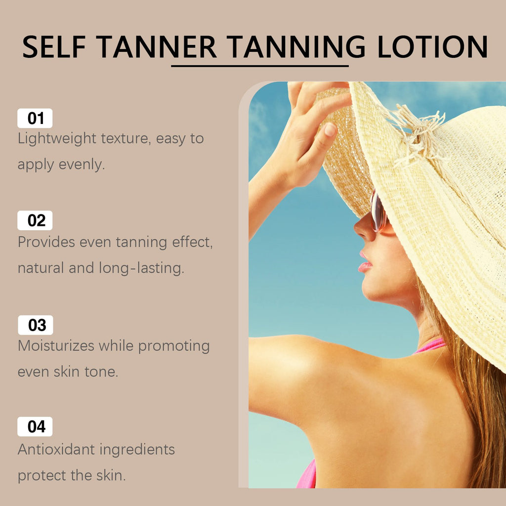 🔥LAST DAY 49% OFF🔥 – Self Tanner Body Lotion – Golden, Hydrating & Vegan-Friendly